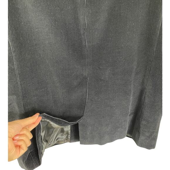 Chaps Ralph Lauren Cotton Corduroy Sport Coat Blazer Black Men's Sz 44L Classic - Picture 4 of 12